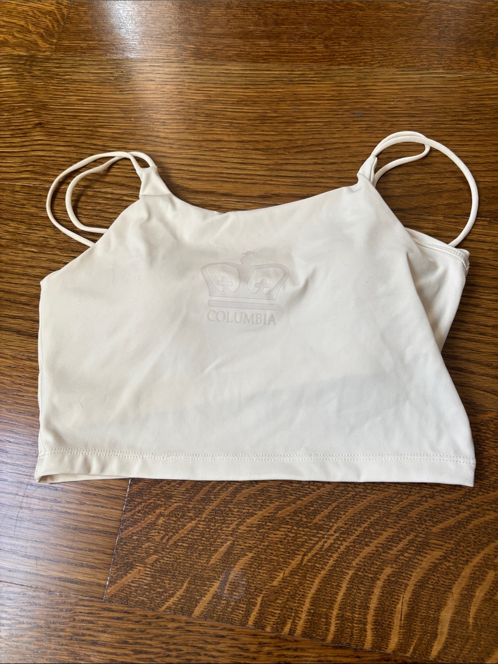 Columbia Women's Cream Double-Strap Crop Cami